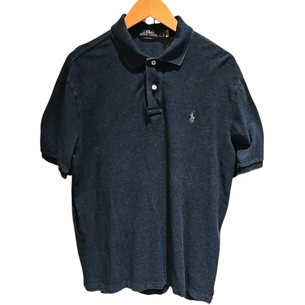 Polo‎ Ralph Lauren Men's Polo Shirt Classic Fit Blue Jeans Large